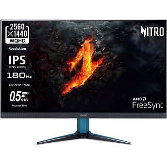 Monitor Acer 27" Nitro VG271U M3, UM.HV1EE.301, IPS, gaming, AMD FreeSync Premium 144Hz (180Hz OC), 0.5ms (GTG), HDR10, 2xHDMI, DP, Zvučnici, 2K