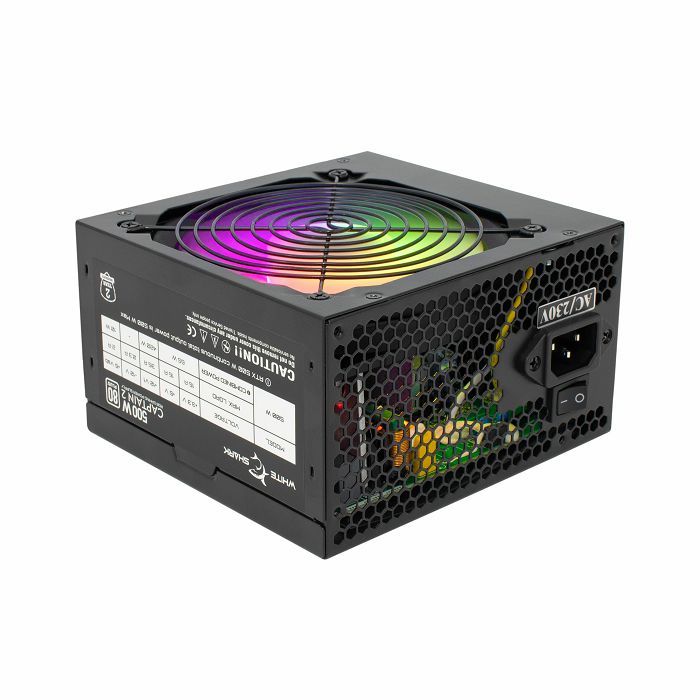 Napajanje White Shark GPSU-W500F Captain 2, 500W, 80+, RGB, ATX