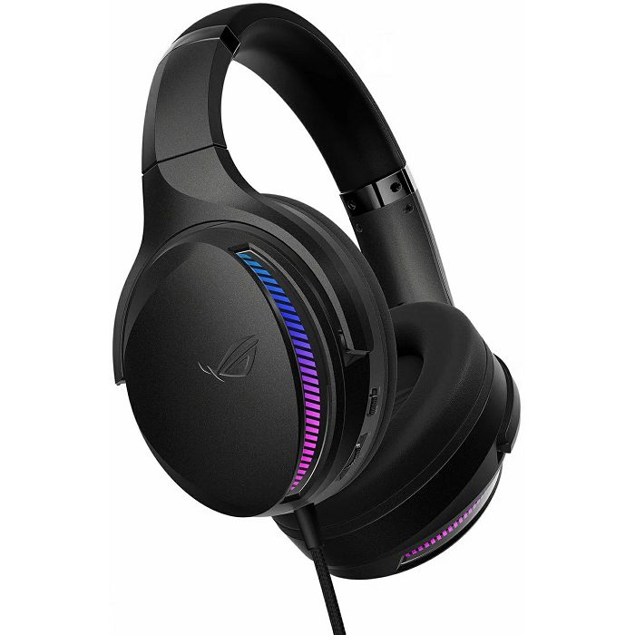 Slušalice Asus ROG Fusion II 300, žičane, gaming, 7.1, mikrofon, over-ear, PC, PS4, PS5, Switch, Black