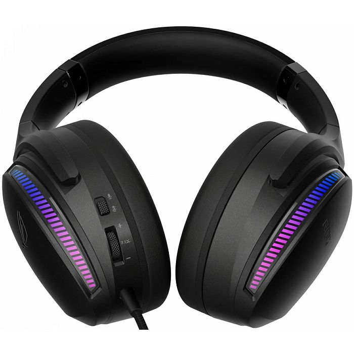 Slušalice Asus ROG Fusion II 300, žičane, gaming, 7.1, mikrofon, over-ear, PC, PS4, PS5, Switch, Black