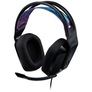 Slušalice Logitech G335, žičane, gaming, mikrofon, over-ear, RGB, PC, PS4, Xbox, Switch, crne
